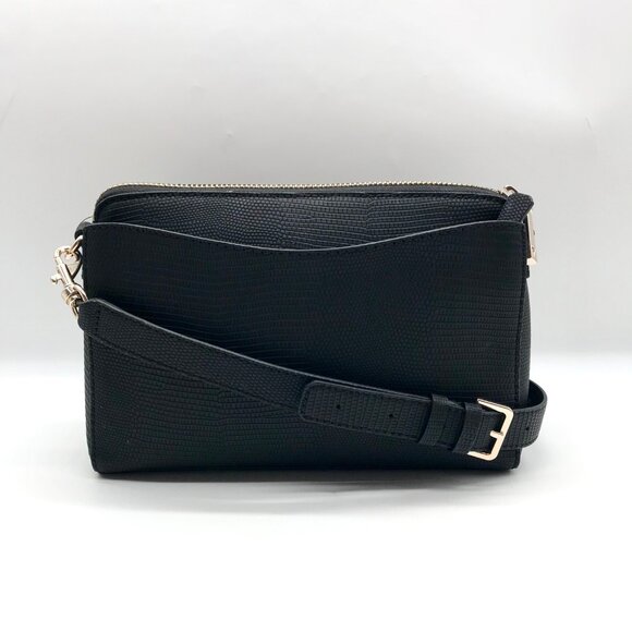 Guess Black Lyndi Triple Compartment Girlfriend Crossbody - Picture 2 of 11